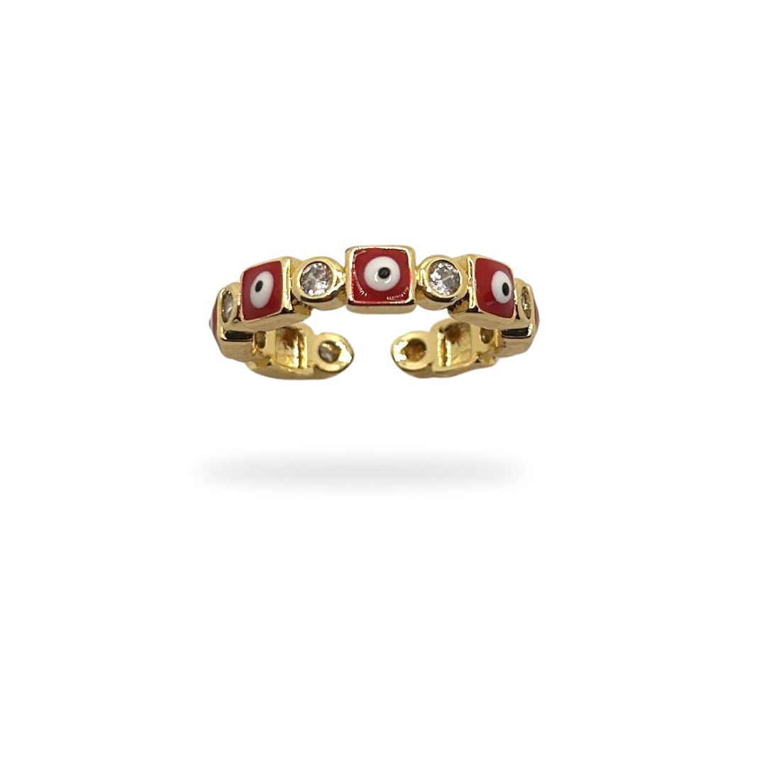 Anillo de ojo turco rojo
