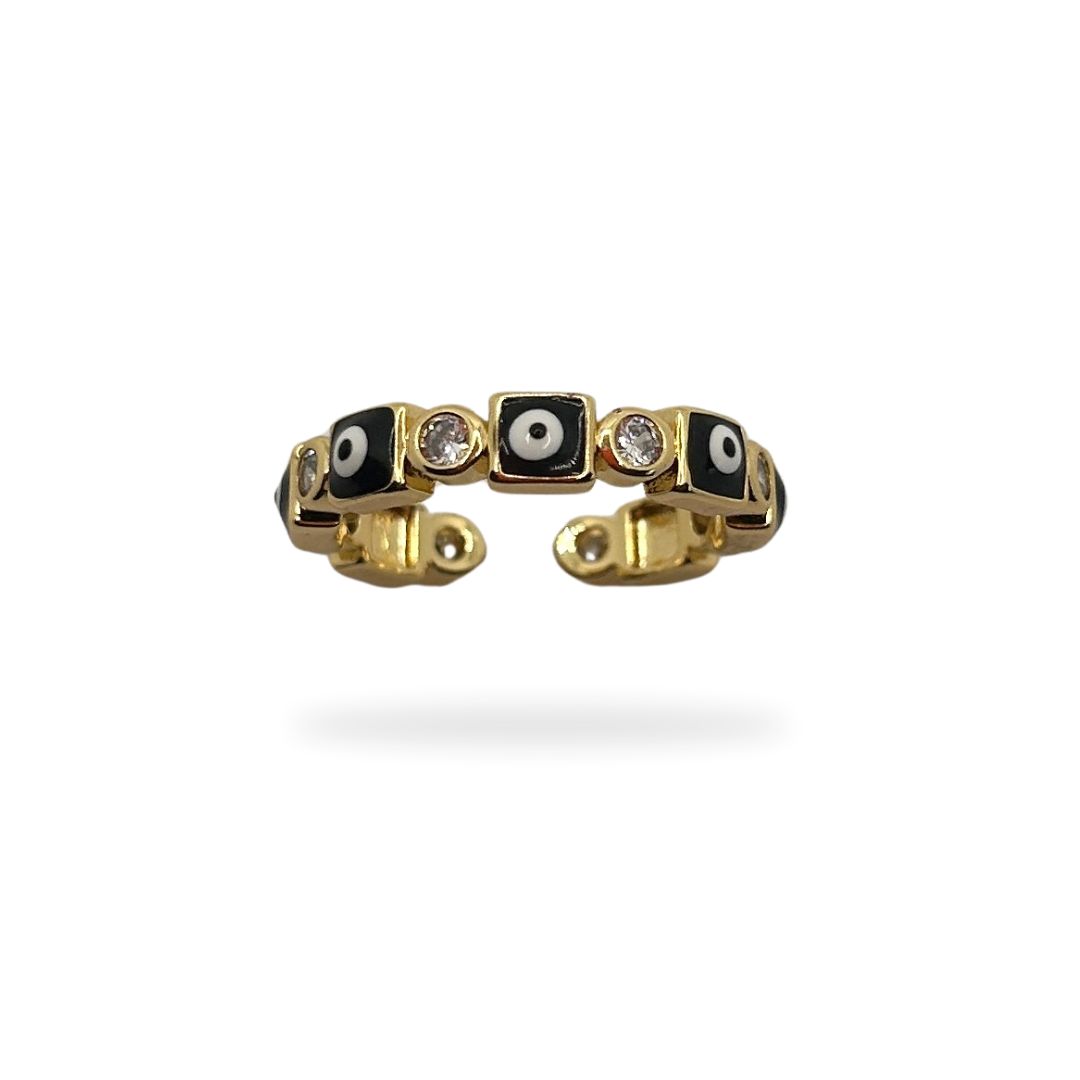 Anillo ojo de turco negro 